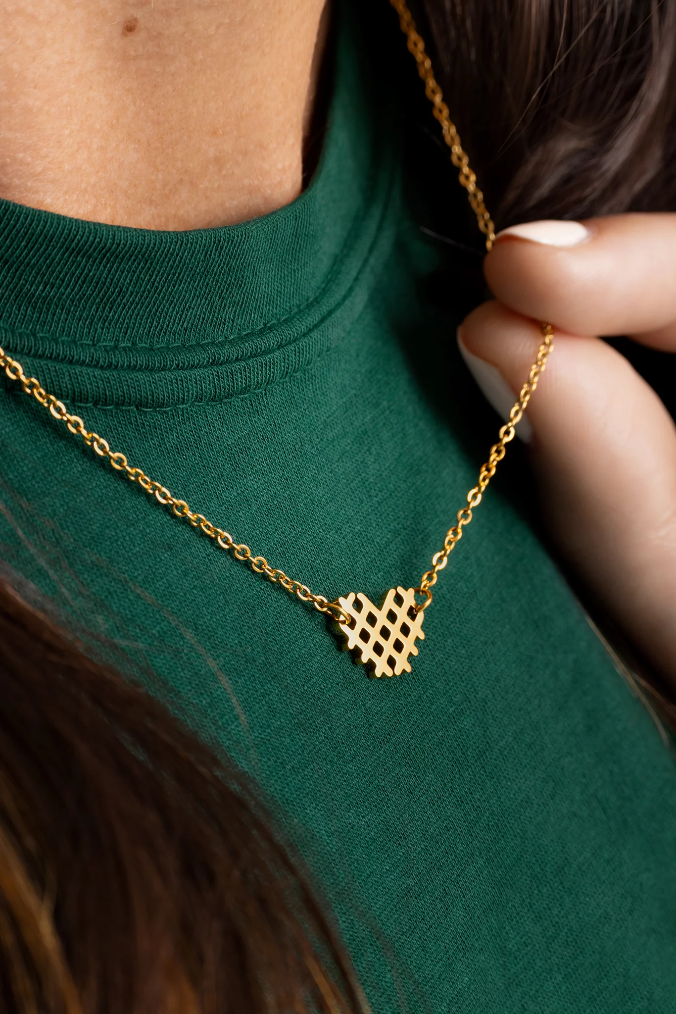 Chick-fil-A® Waffle Fry Heart Necklace - Image 4