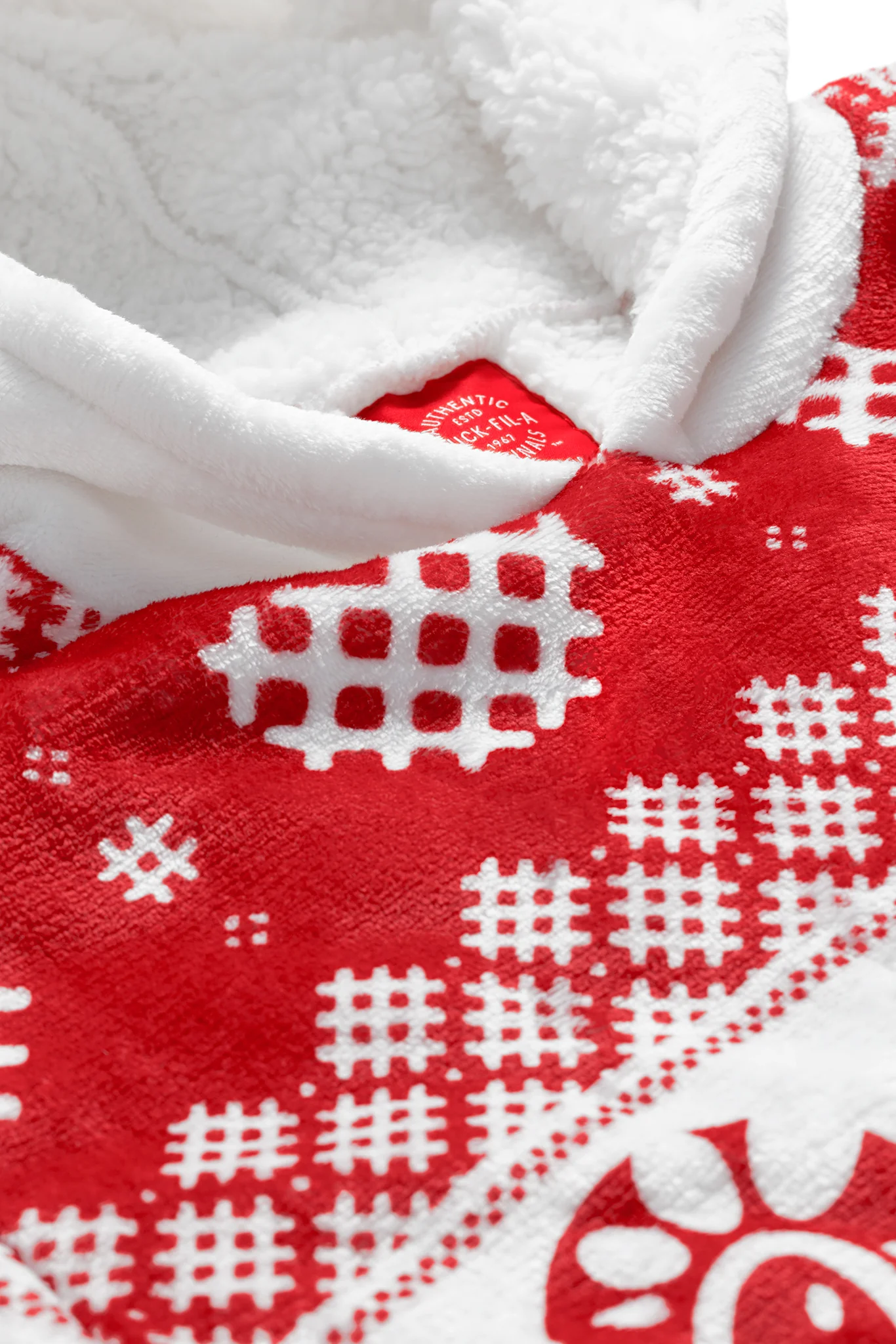 Waffly Wonderful Adult Fleece Lined Wearable Blanket - Image 3