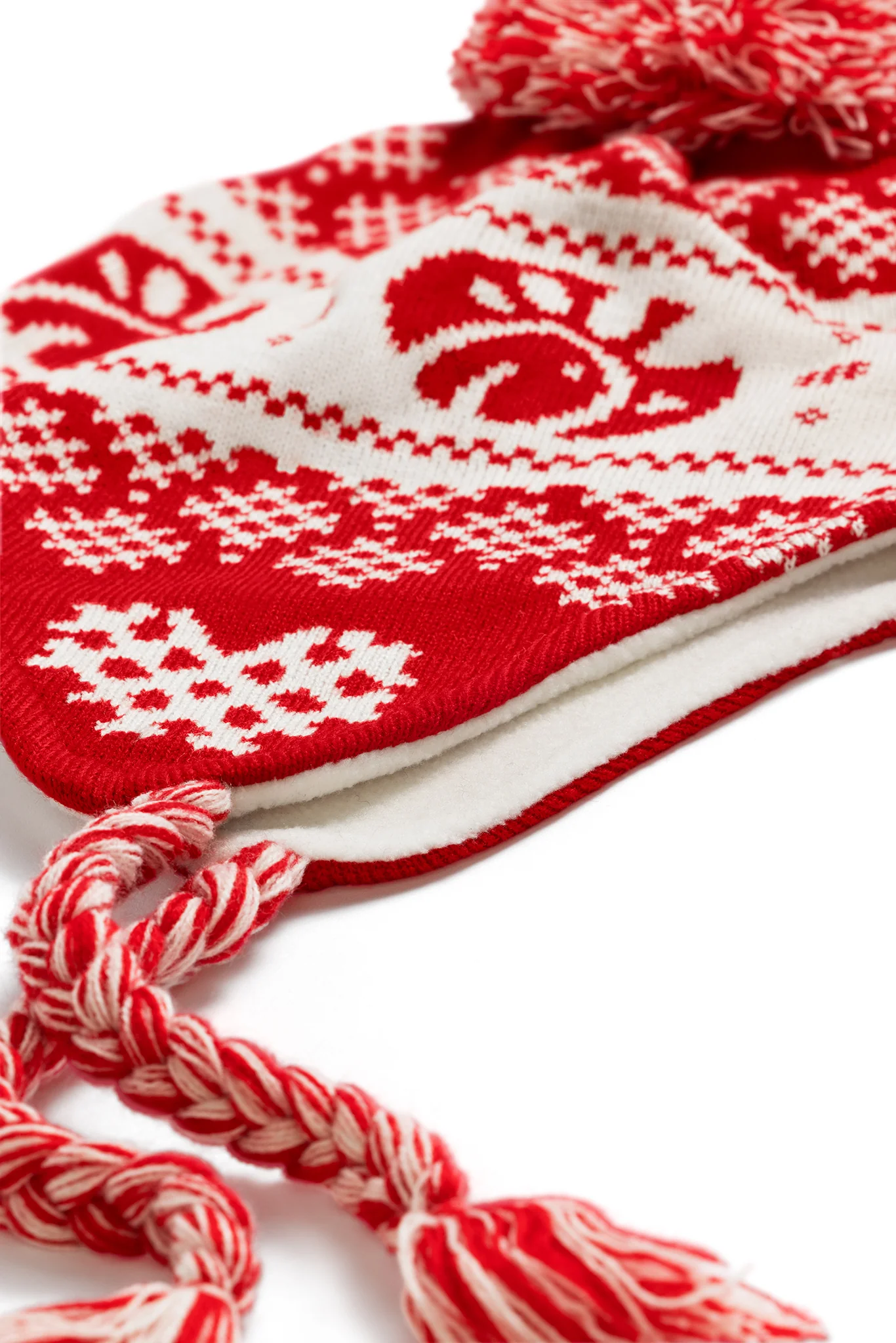 Waffly Wonderful Earflap Pom Beanie - Image 3